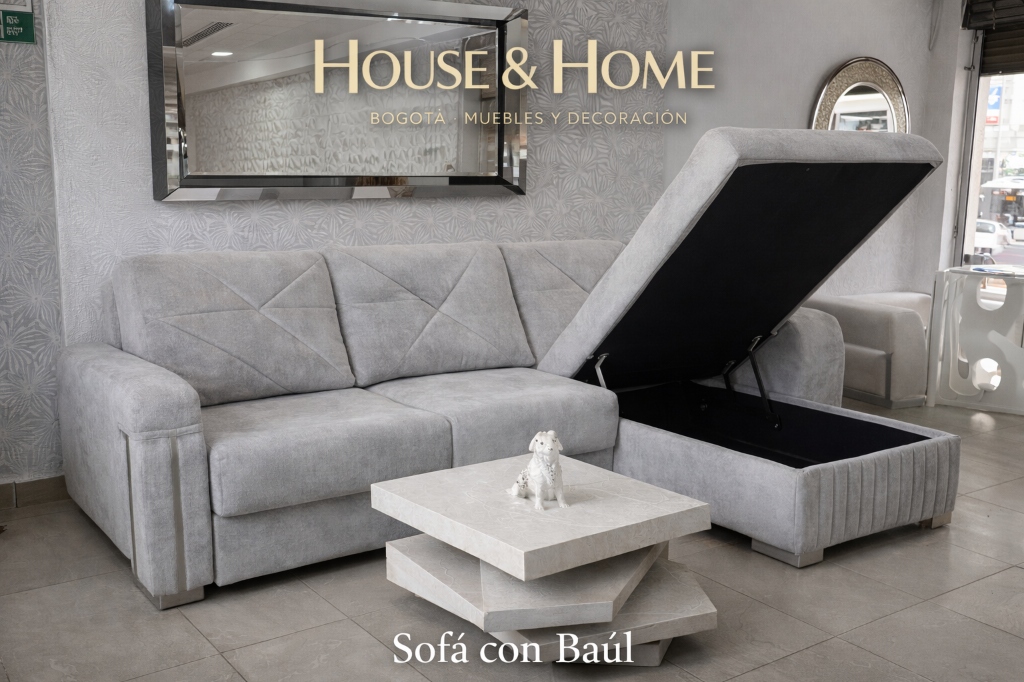 Sofá con Baúl Funcional